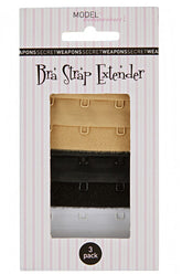 3 Hook Bra Extenders- 3 Pack ( Nude, Black & White) -  Genevieve's Wardrobe Australia